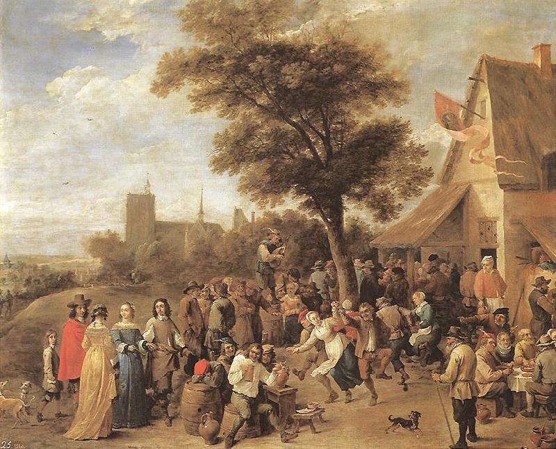 TENIERS, David the Younger Peasants Merry-making wt oil painting picture